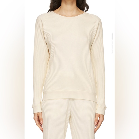 Baserange Cream Ribbed Top - Picture 5 of 5